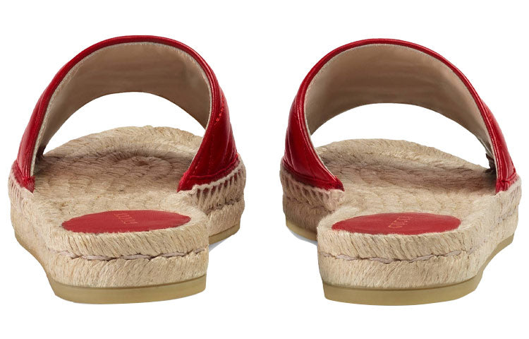 (WMNS) Gucci G Shoe Red 573028-BKO00-6433 #.