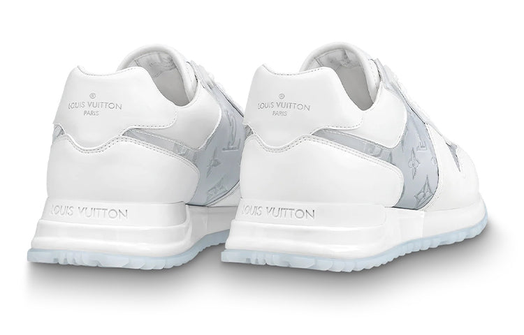 LOUIS VUITTON Run Away Sneakers 'White with Grey Monogram' 1A8KIU #