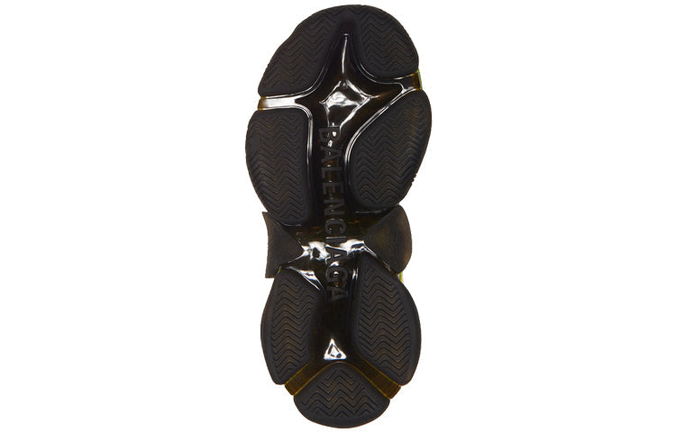 (WMNS) Balenciaga Triple S 'Black Yellow Fluo' 544351W09ON1047 #