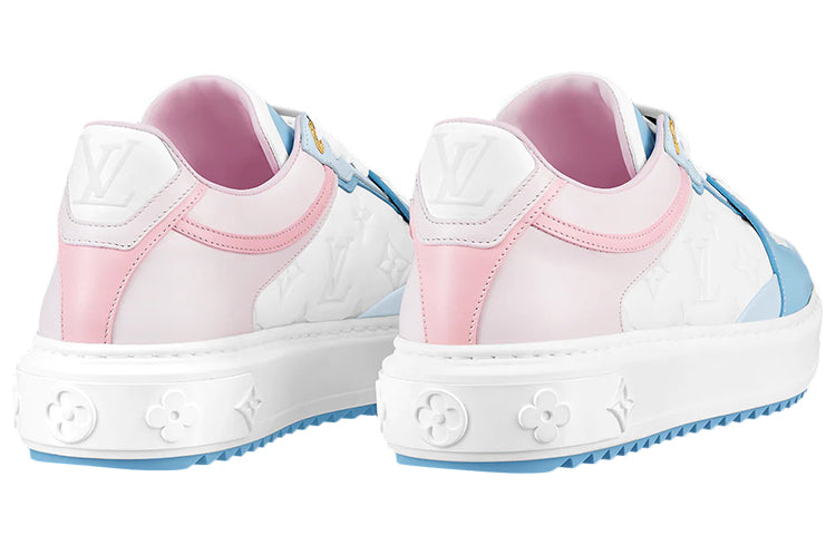 (WMNS) LOUIS VUITTON Time Out Sneakers 'White Monogram with Blue Pink' 1A9QB4 #
