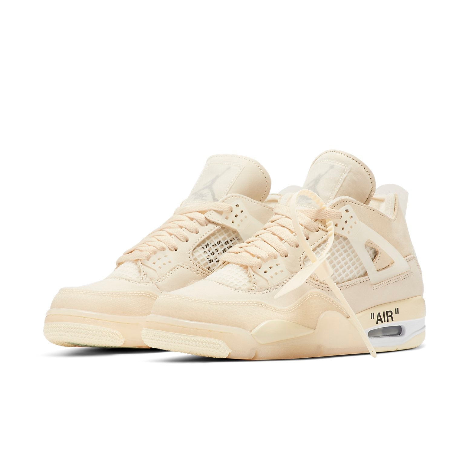 (WMNS) Air Jordan 4 x Off-White SP 'Sail' CV9388-100 #