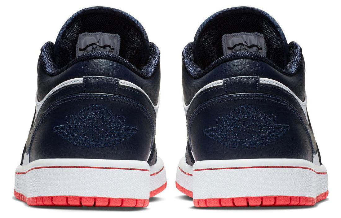 Air Jordan 1 Retro Low 'Obsidian Ember Glow' 553558-481 #