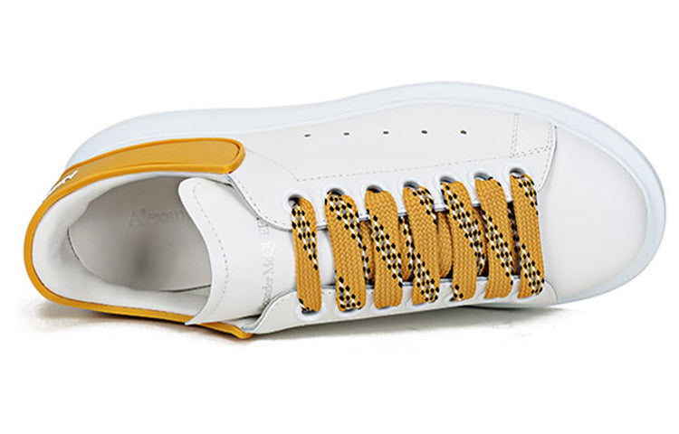 (WMNS) Alexander McQueen Oversized Sneaker 'White Mustard' 621056WHXMT9718 #