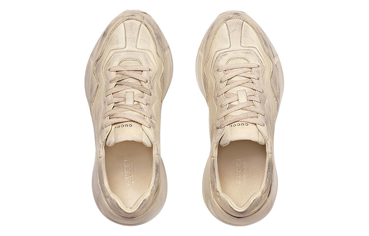 (WMNS) Gucci Rhyton 'Distressed Ivory' 550046-A9L00-9522 #