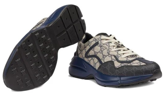 GUCCI Rhyton ' Beige Blue Monogram '.