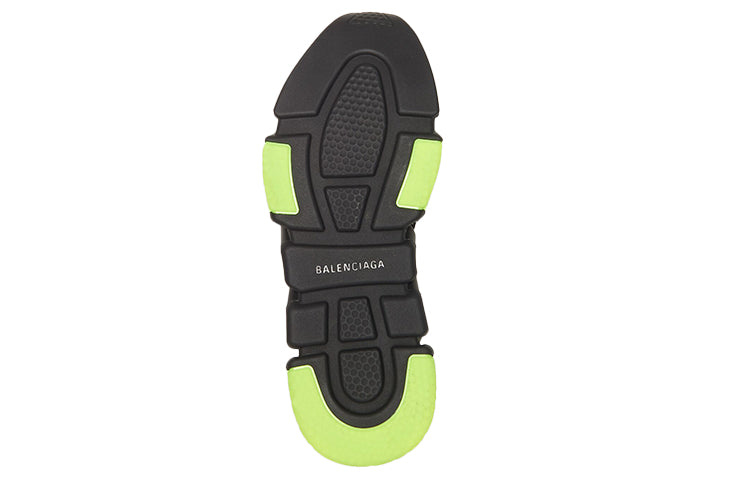 Balenciaga Speed Trainer 'Clear Sole - Black Yellow Fluo' 607544W05GJ1048 #