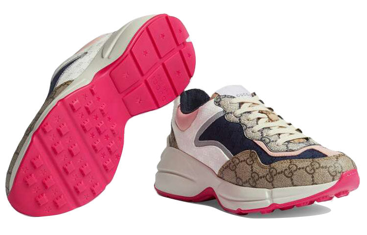 (WMNS) Gucci GG Rhyton 'Beige White Pink' 620185-99WF0-4371 #