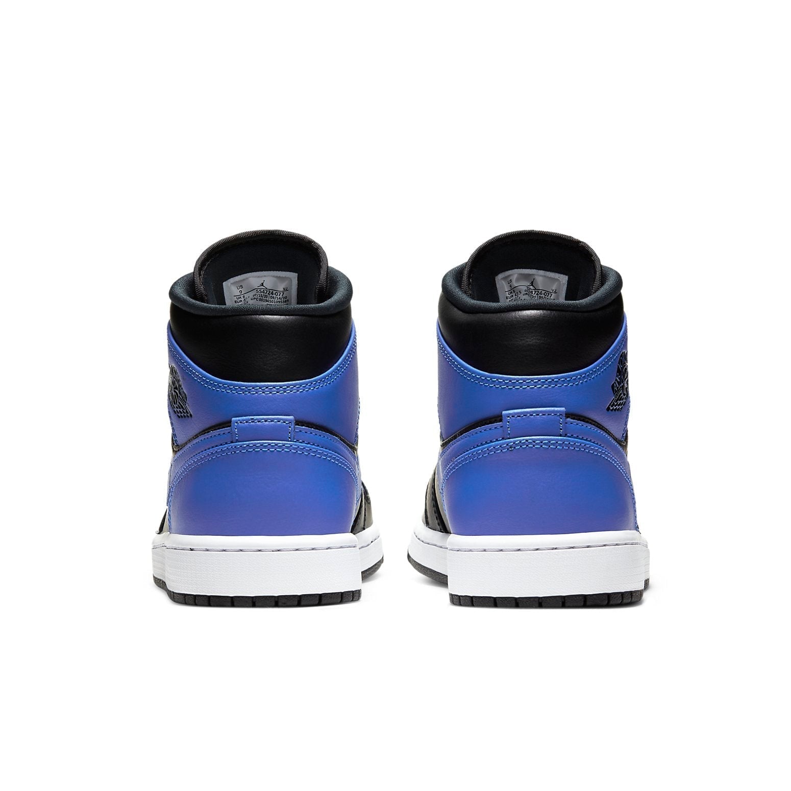 Air Jordan 1 Mid 'Hyper Royal Black' 554724-077 #