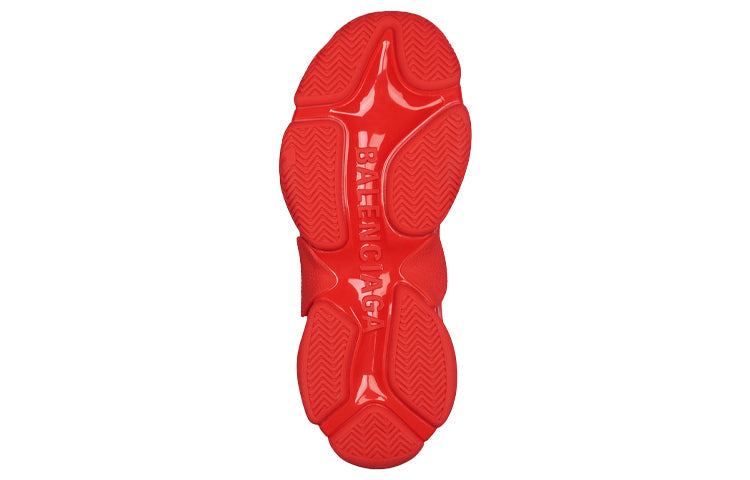 (WMNS) Balenciaga Allover Logo Triple S Sports Shoes Red 524039W2FA16010 #