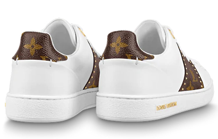 (WMNS) LOUIS VUITTON Frontrow Sneakers 'White with Brown Monogram' 1A8FJ7