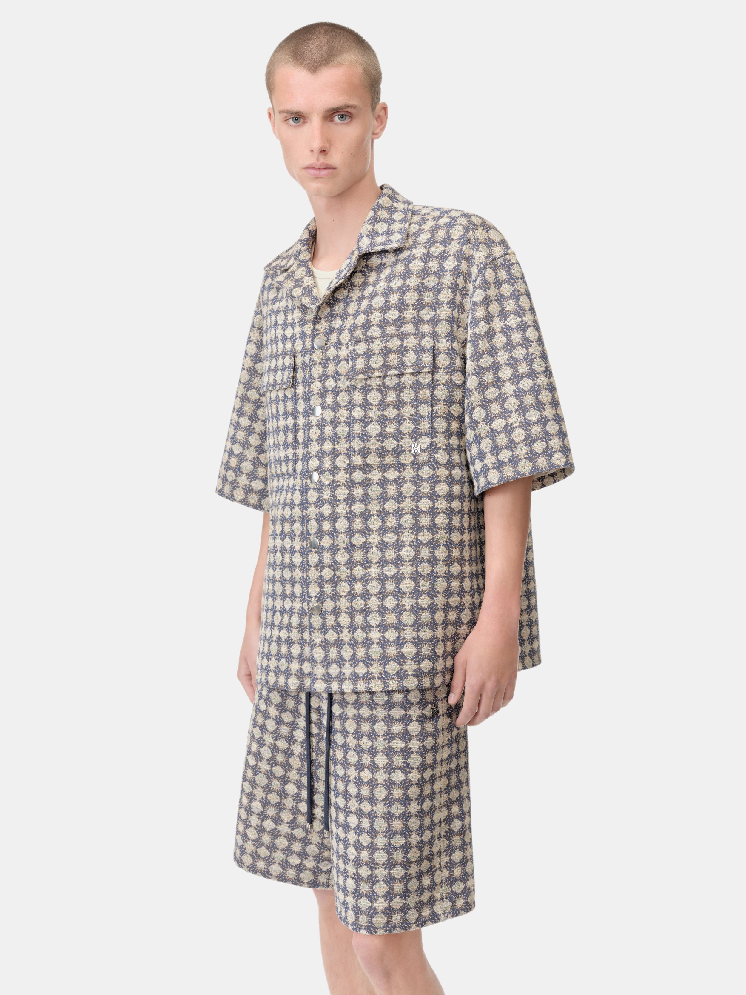 MA QUAD BOUCLE CAMP SHIRT - Midnight Blue