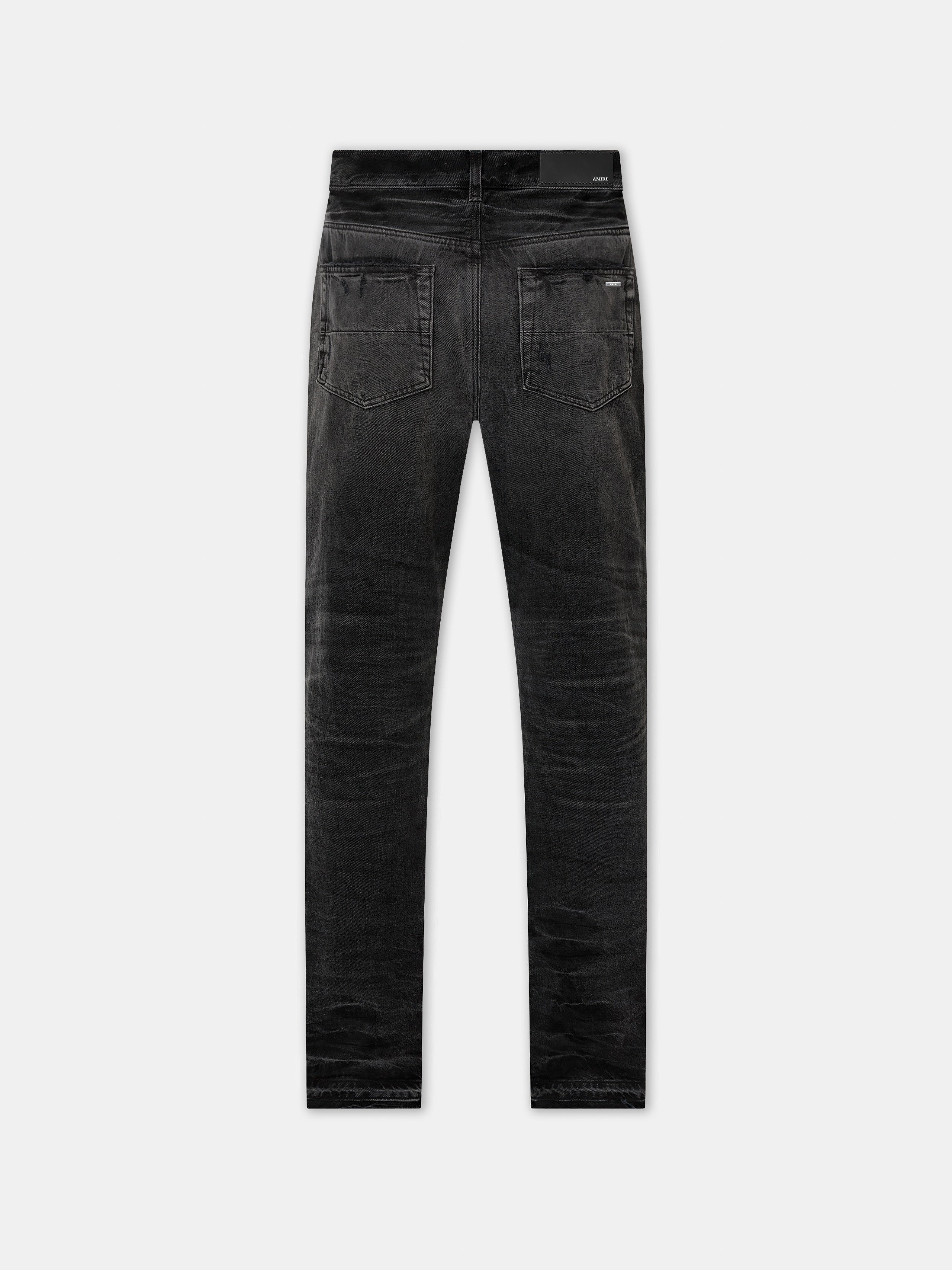 LEATHER STRAIGHT MX1 JEAN - Vintage Black