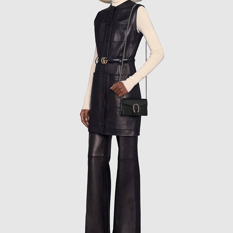 (WMNS) Gucci Dionysus Mini-Sized Single-Shoulder Bag Black 476432-CAOGN-8176 #.