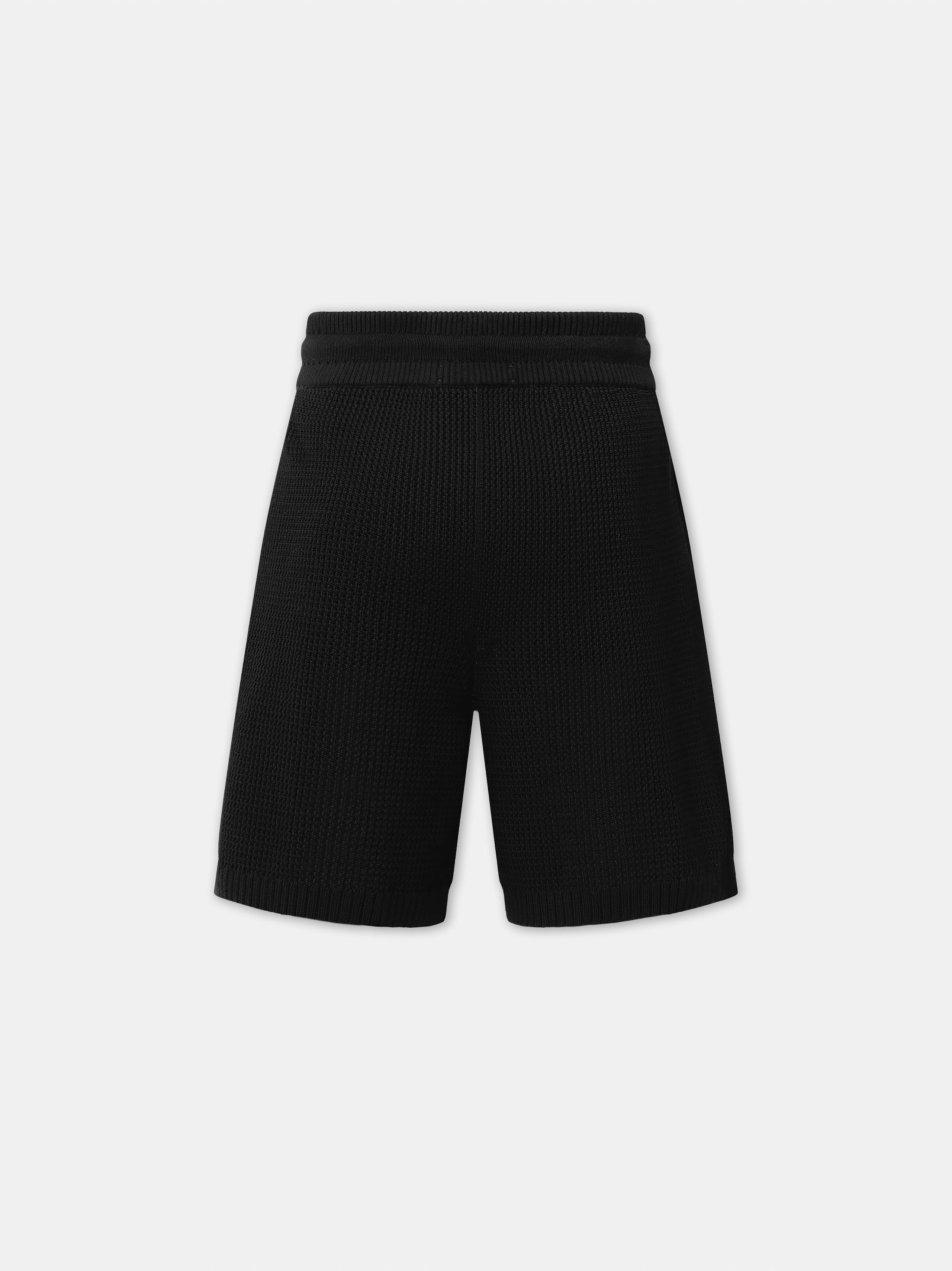 AMIRI CROCHET MESH SHORT - Black