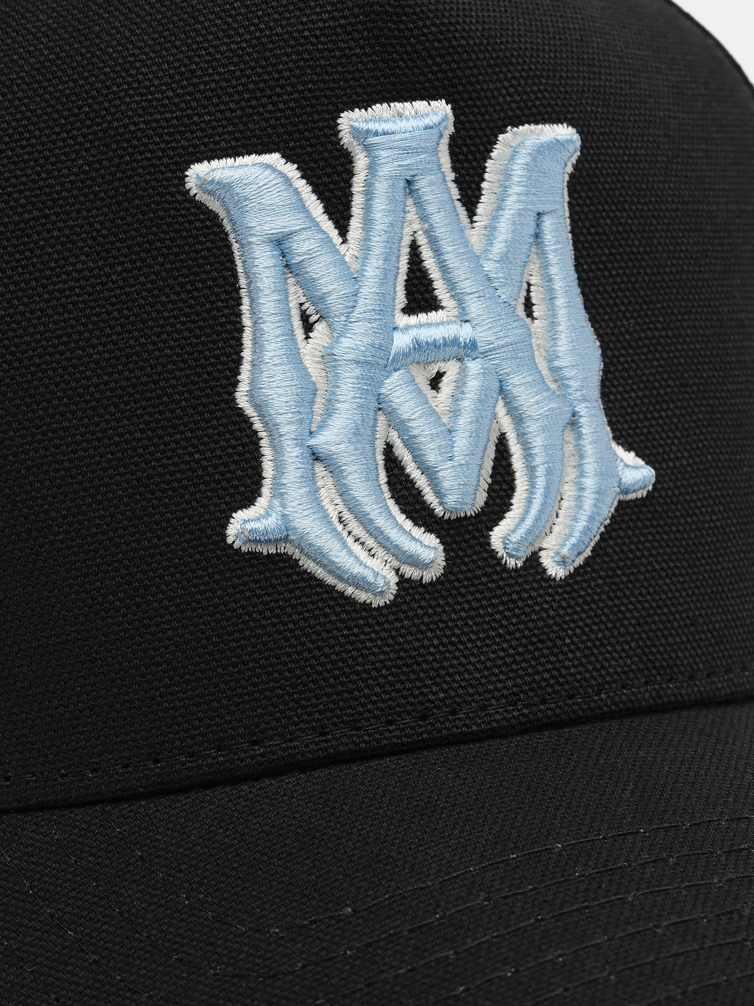 MA OUTLINE CANVAS HAT - Black Blue