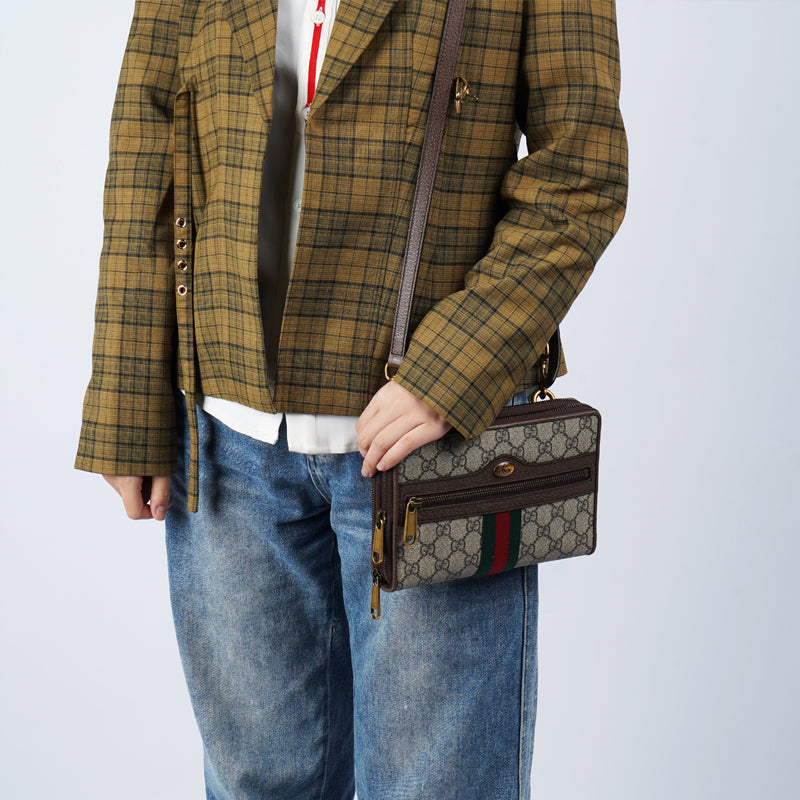 (WMNS) Gucci Ophidia GG Small Shoulder Bag 'Beige' 575722-96IWT-8745 #