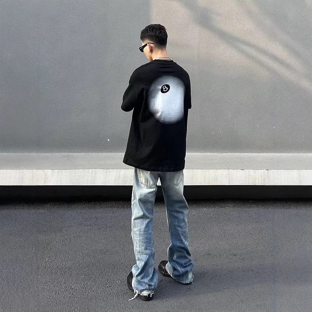 Washed Light Blue Ripped Jeans For Men - MAVERICKFITS