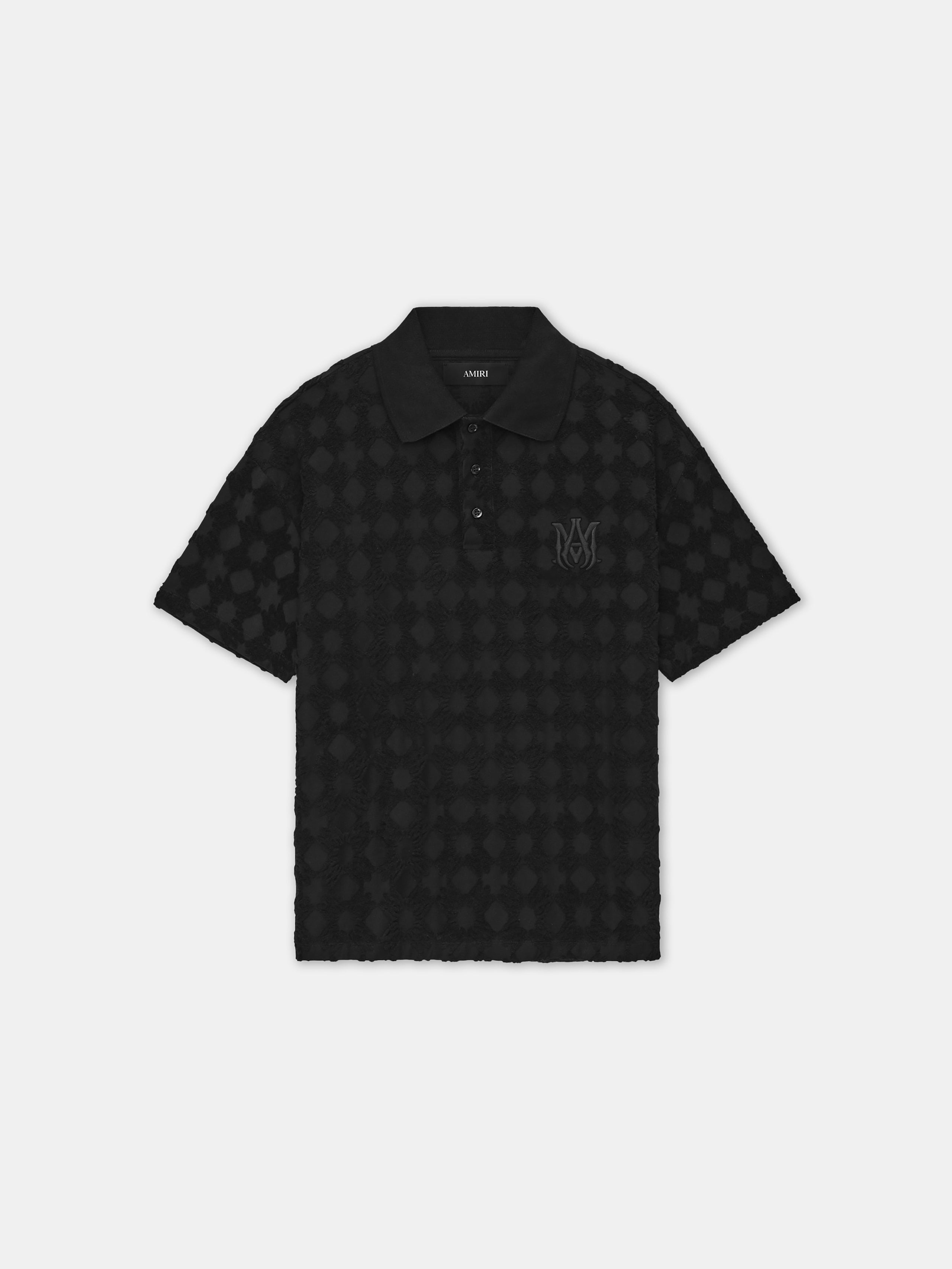 MA QUAD TOWELING POLO - Black