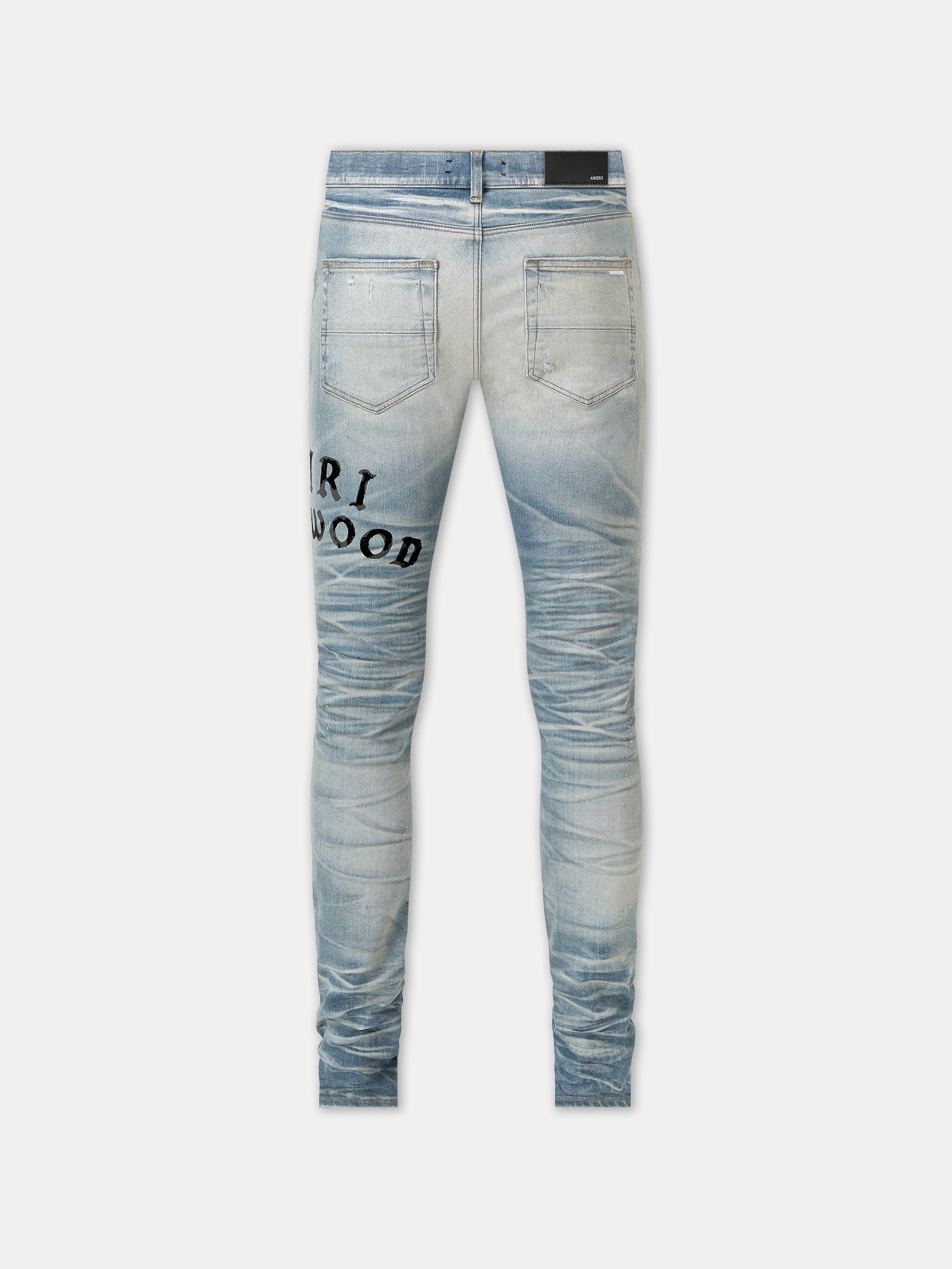 AMIRI HOLLYWOOD REPAIRED JEAN - Honeycomb Indigo