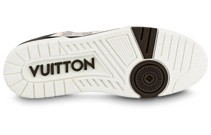 LOUIS VUITTON LV Trainer Sneakers 'Brown and White Plaid' 1AAST3 #