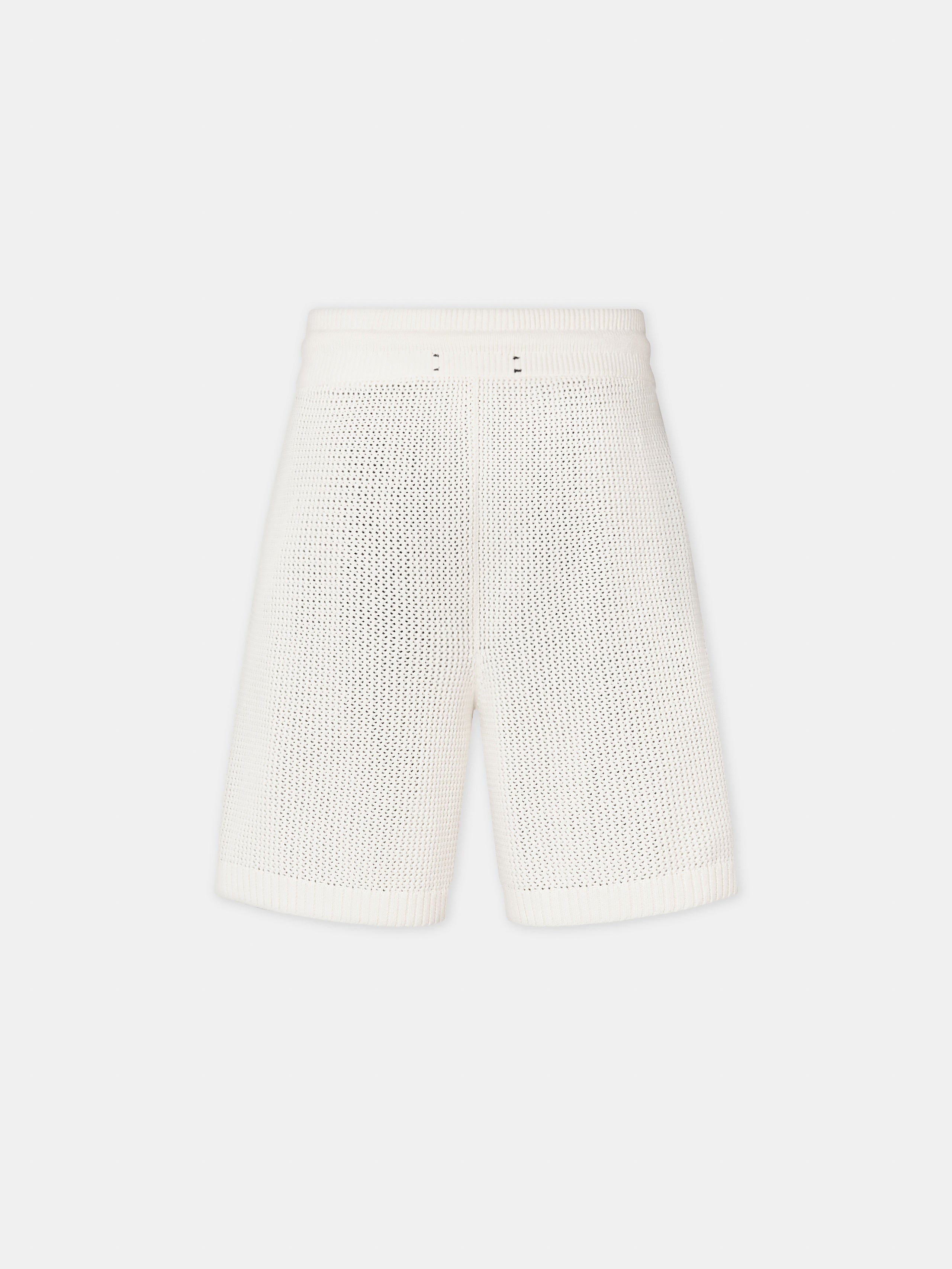 AMIRI CROCHET MESH SHORT - Ivory