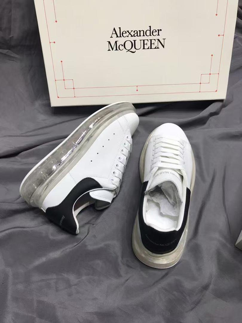 Alexander McQueen Oversized Sneakers 'Clear Sole White Navy Blue' 709817WICY19095 #