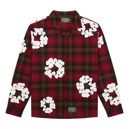 Cotton Wreath Pajama Shirt