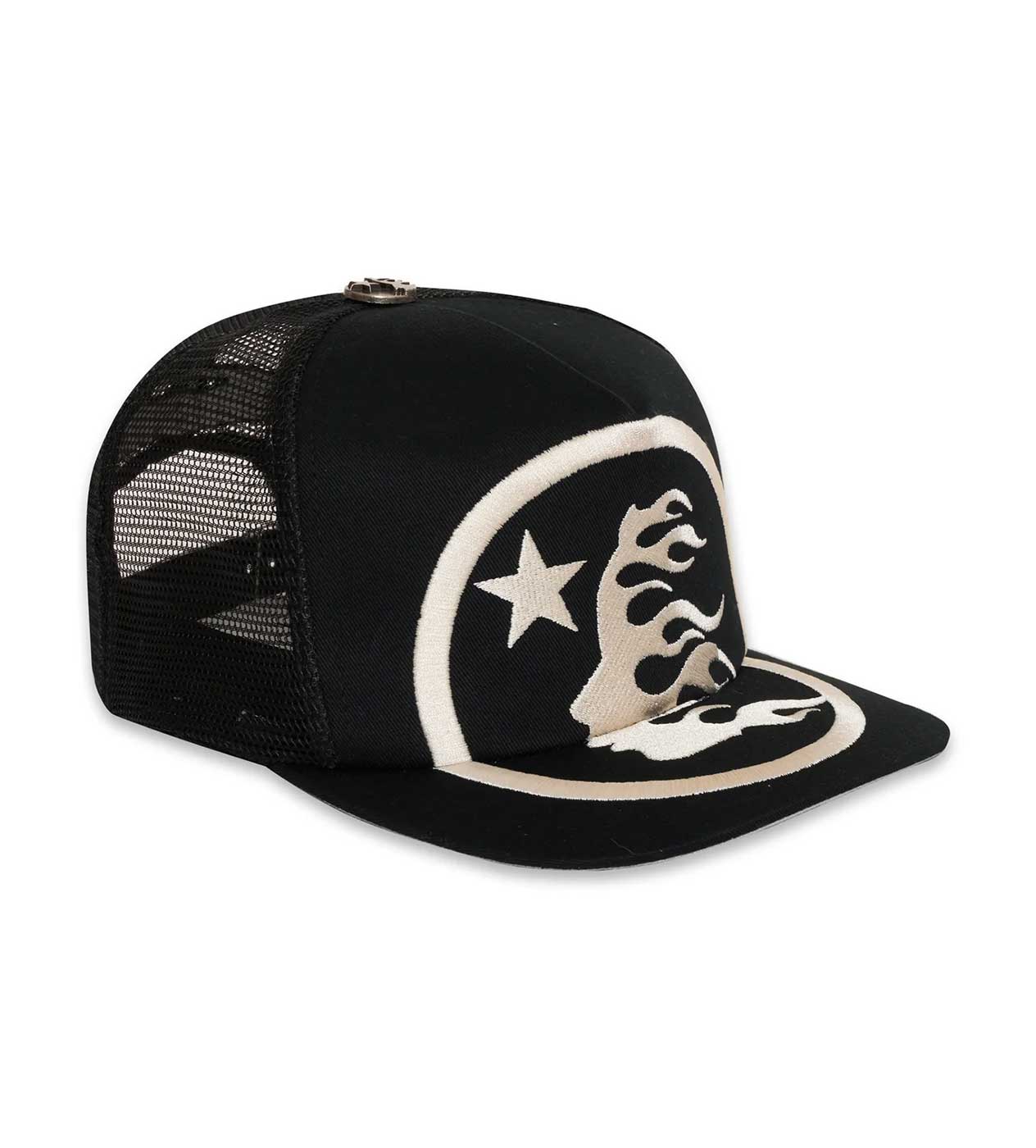 Hellstar Big Logo Trucker Hat Black (Snapback)