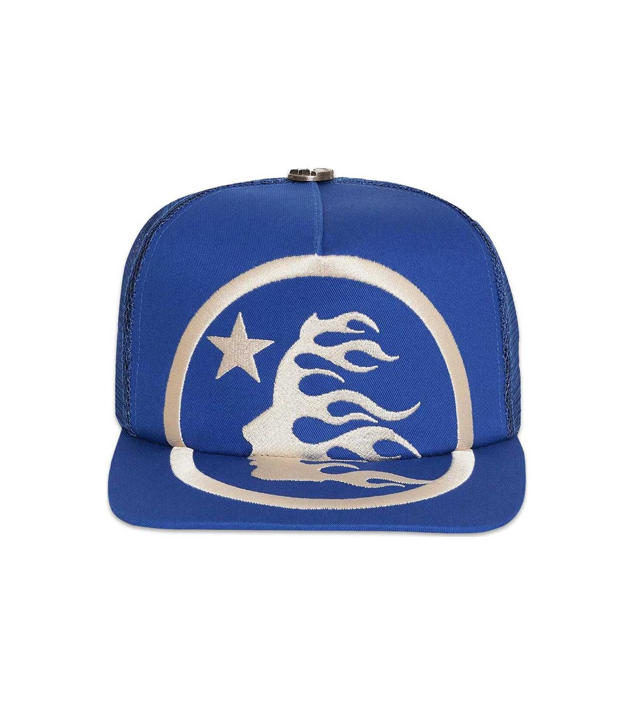 Hellstar Big Logo Trucker Hat Blue (Snapback)