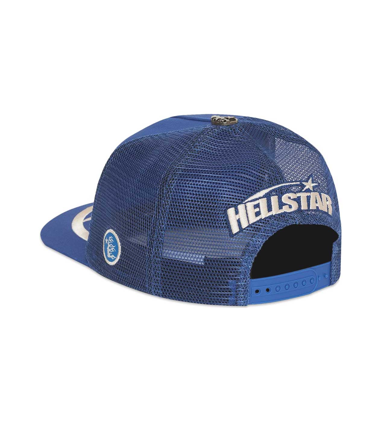 Hellstar Big Logo Trucker Hat Blue (Snapback)