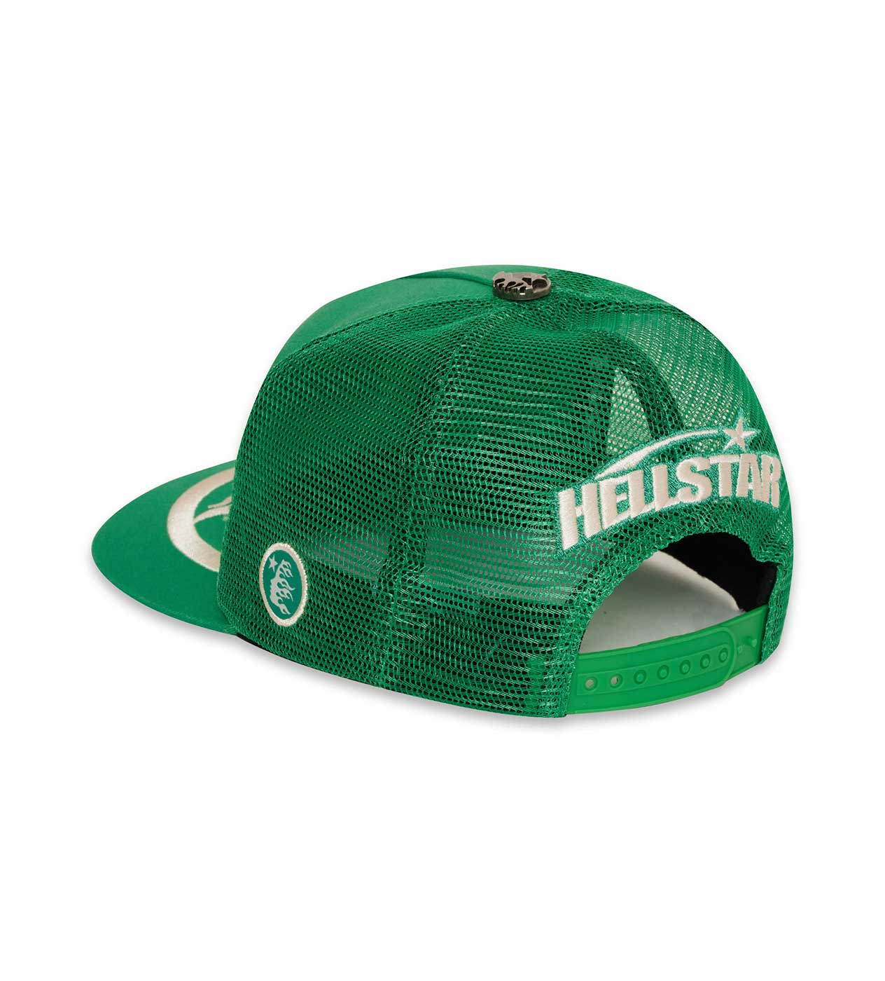 Hellstar Big Logo Trucker Hat Green (Snapback)