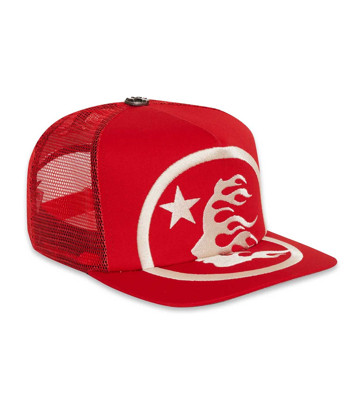 Hellstar Big Logo Trucker Hat Red (Snapback)