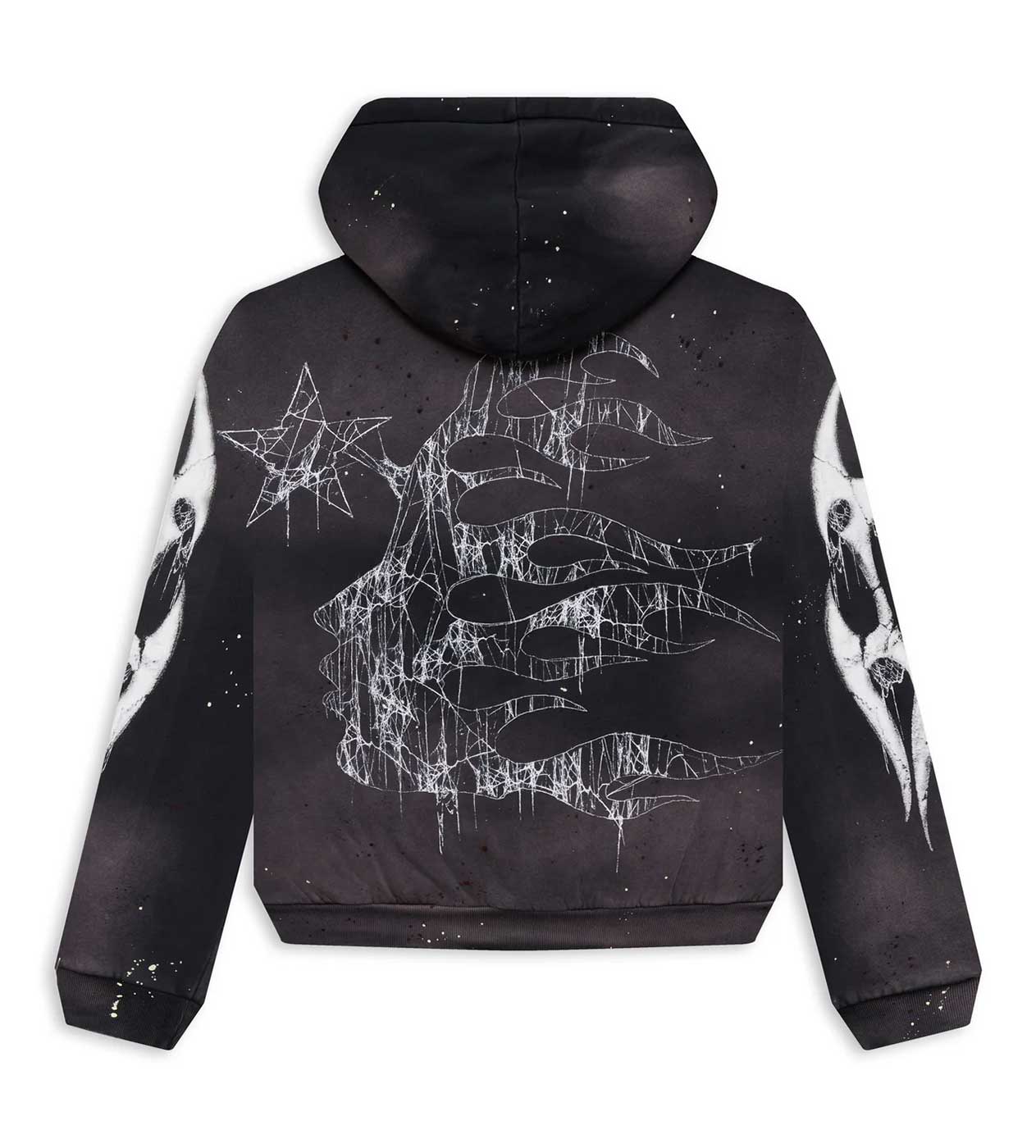 Hellstar Halloween Sport Logo Zip Hoodie Black
