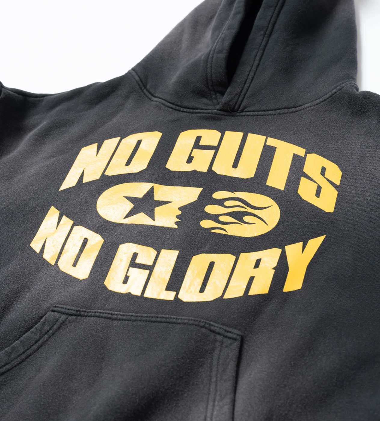 Hellstar No Guts No Glory Faded Black Hoodie