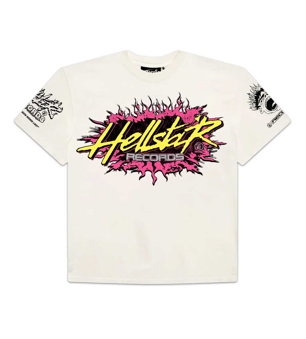 Hellstar Records Tee Cream/Yellow