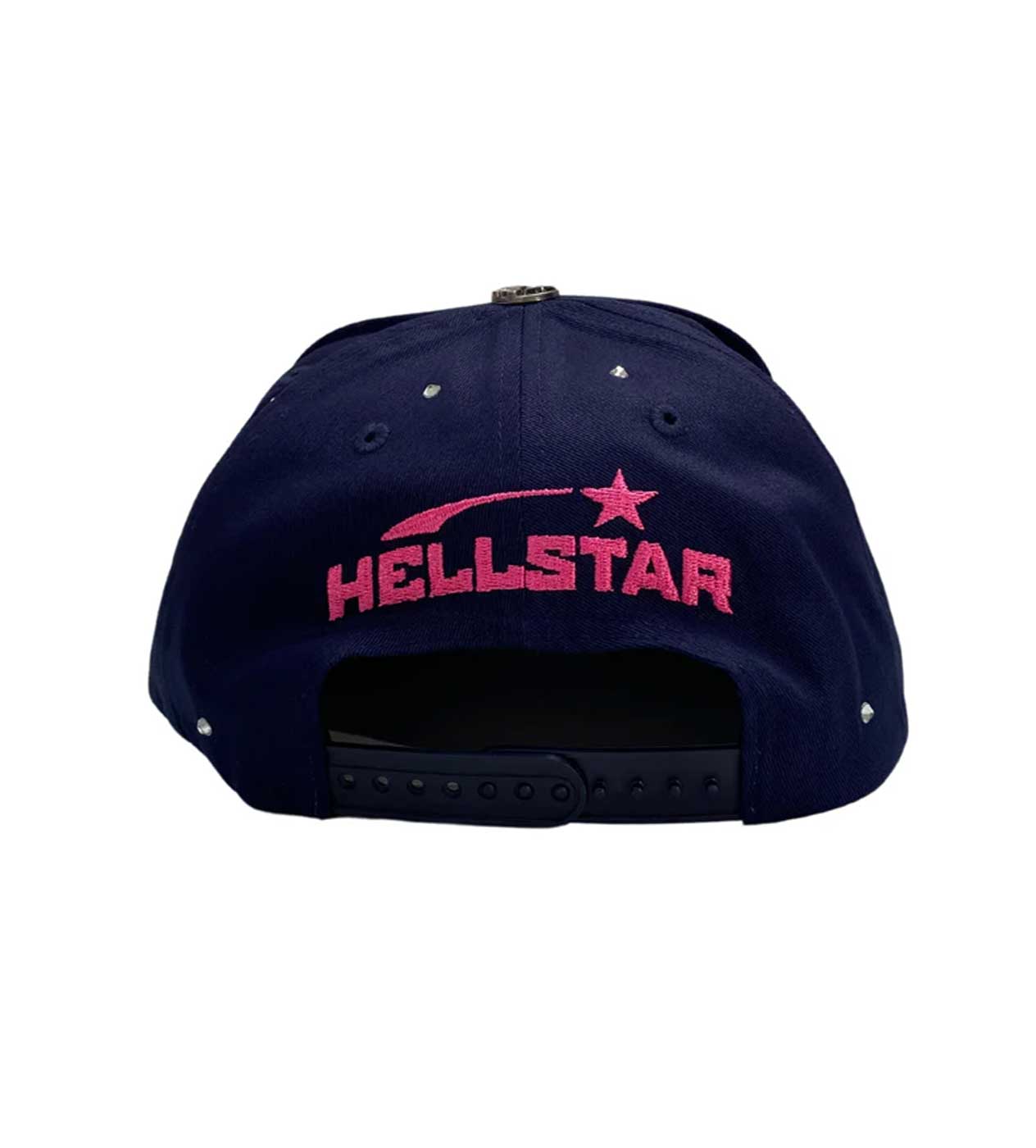 Hellstar Rhinestone Trucker Hat Navy (Snapback)