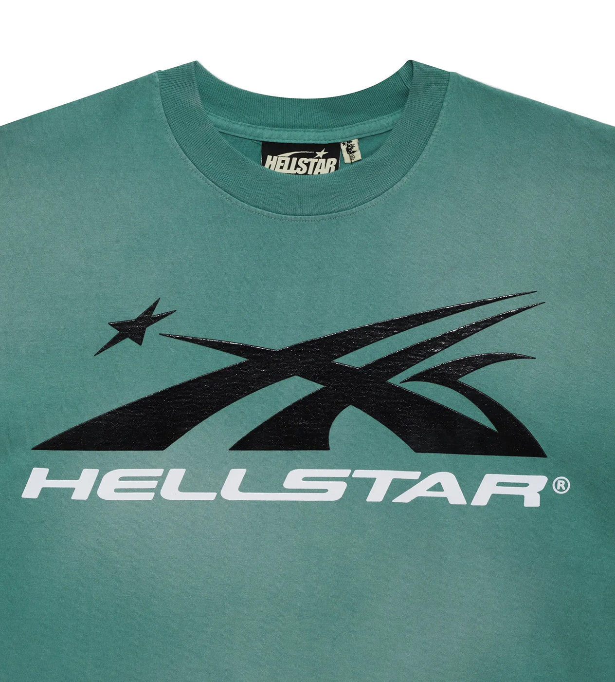 Hellstar Sport Logo Gel Tee Green