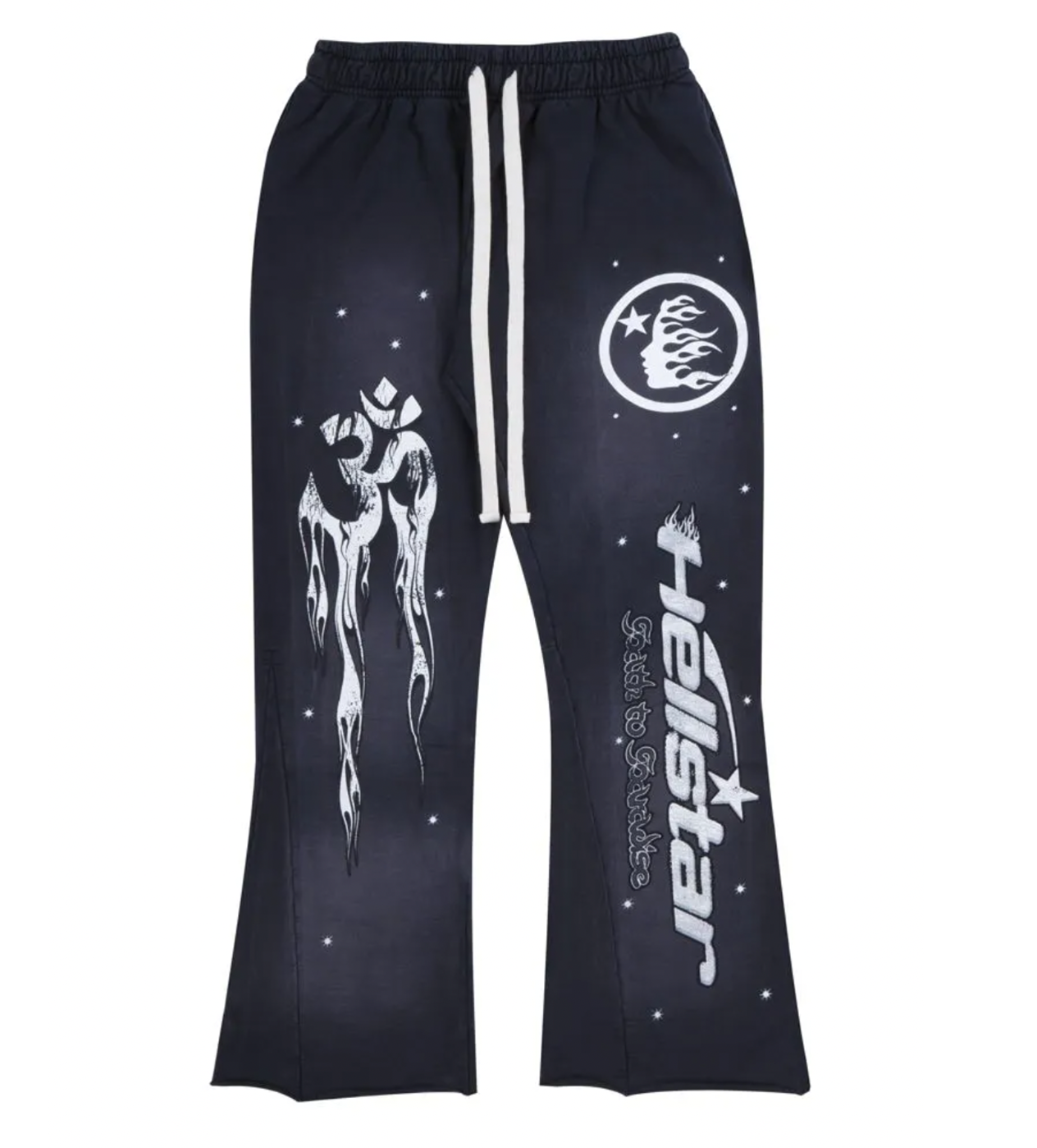 Hellstar Studios Racer Flare Sweatpants Black