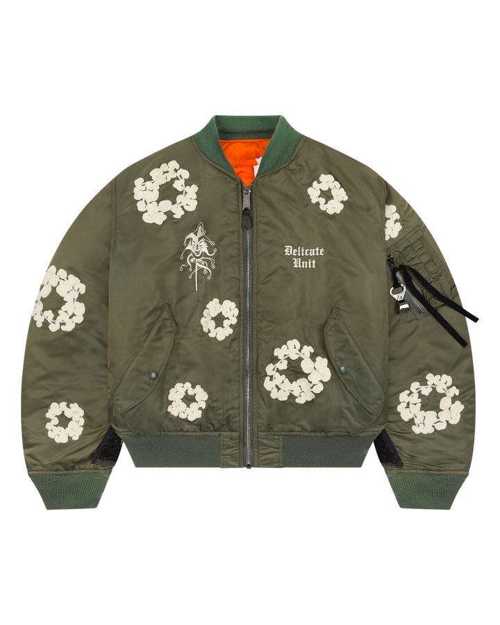 Denim Tears X Delicate Unit Bomber Jacket Green