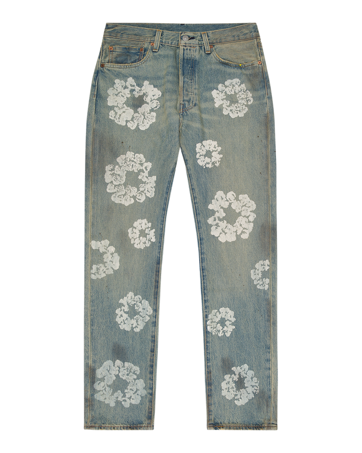 Dirty Wash Wreath 501 Light Wash