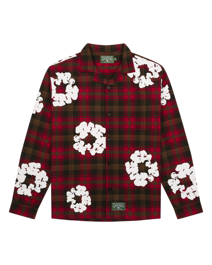 Cotton Wreath Pajama Shirt