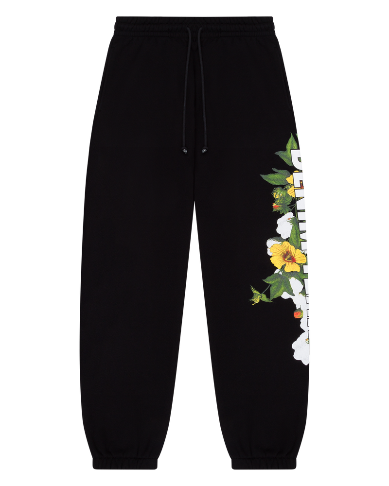 DT Floral Logo Sweatpant Black