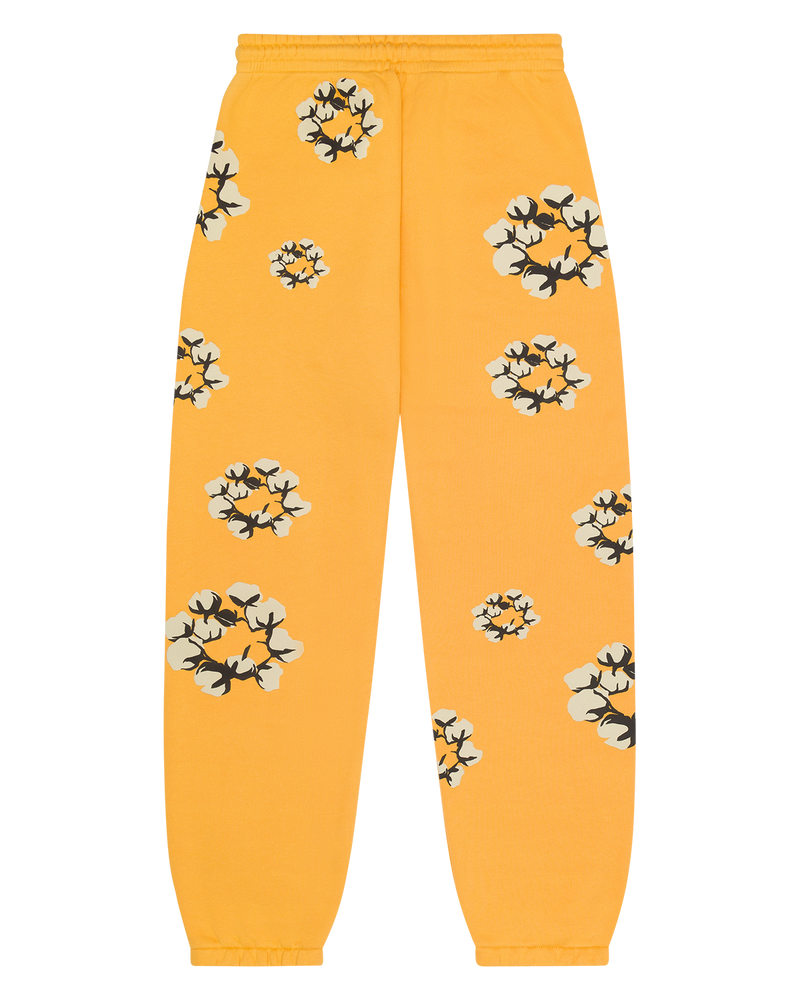 Cactus Tears Wreath Sweatpants Yellow