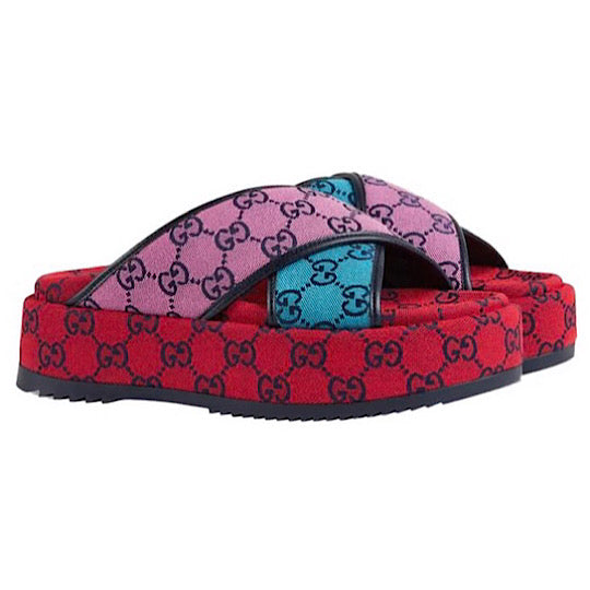 (WMNS) Gucci GG Platform Sandal 'Multicolor' 663666-2UZU0-4281 # - MAC OUTFITS