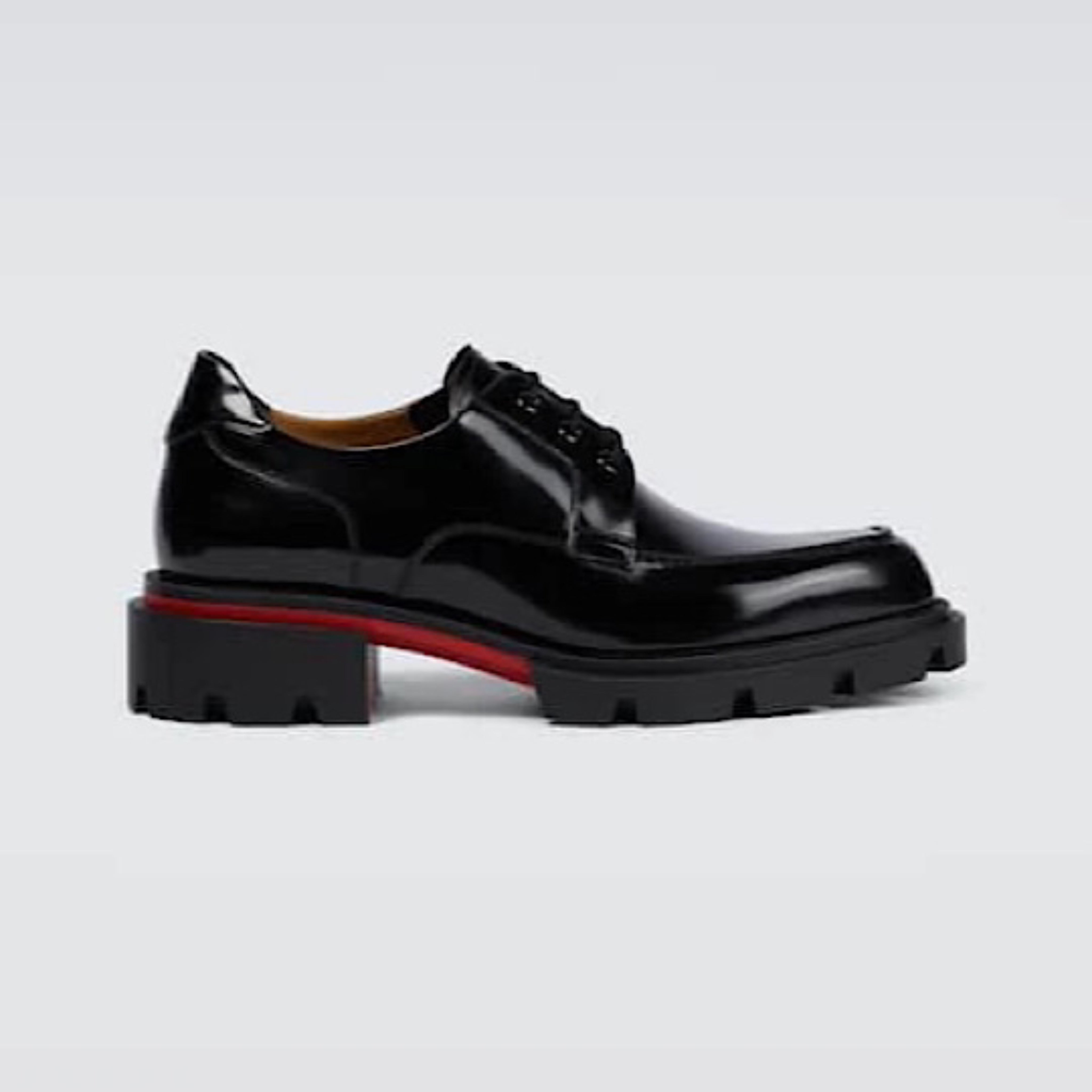 Christian Louboutin Our Georges leather lace-up shoes - MAVERICKFITS