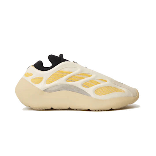 Adidas Yeezy 700 V3 Safflower Sneakers in Yellow & Black with Glow in the Dark Features