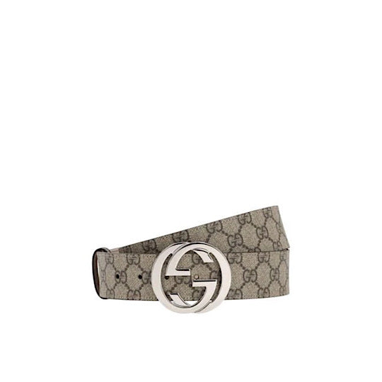GUCCI REVERSIBLE BELT WITH INTERLOCKING G BUCKLE CANVAS