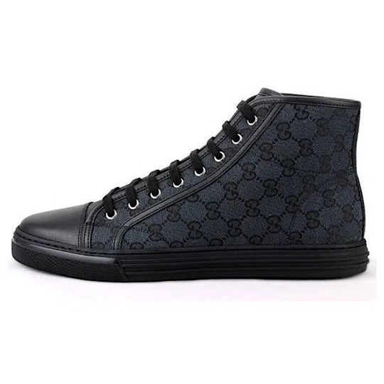 Gucci Monogram High top sneakers ' Black '. - MAC OUTFITS