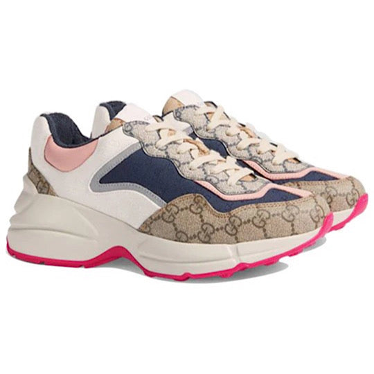 GUCCI Rhyton " Beige white pink ". - MAC OUTFITS