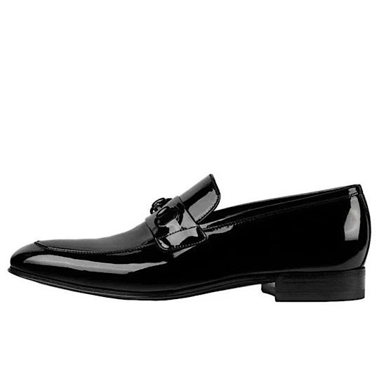GUCCI LOAFER WITH HORSEBIT ' BLACK Patent Leather'. - MAC OUTFITS